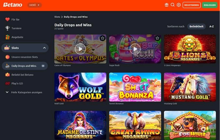 Betano – Beste Online Slots für unterwegs Betano – Beste Online Slots